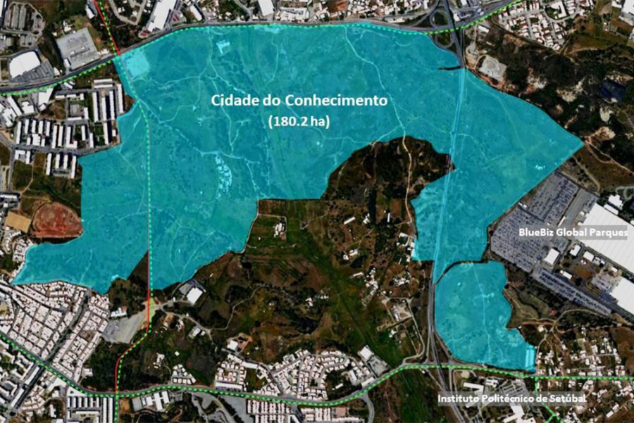 Setúbal - Plano Estratégico da «Cidade do Conhecimento» A instalar numa área de 180 hectares no Vale da Rosa. . Criar um ambiente propício à inovação