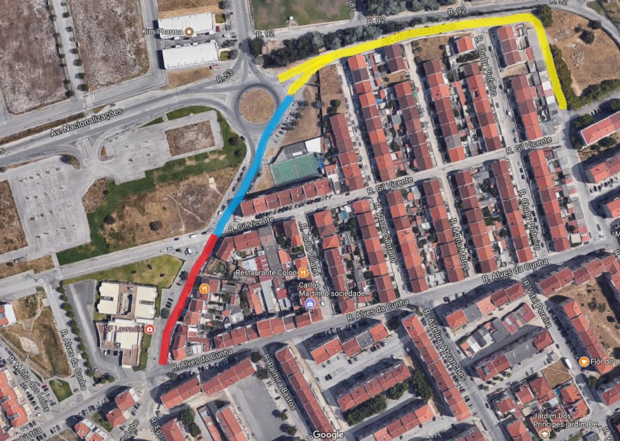Barreiro - Trânsito Interrompido no Lavradio Obras de remodelação da Rua D. José Cárcomo Lobo