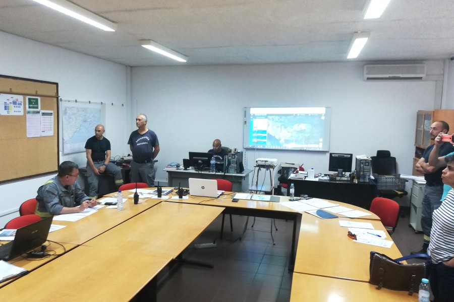 Efeitos simulados do Cascade 2019 em Setúbal Provocam colapso de várias estruturas em diversos pontos da cidade . Exercício Proteção Civil