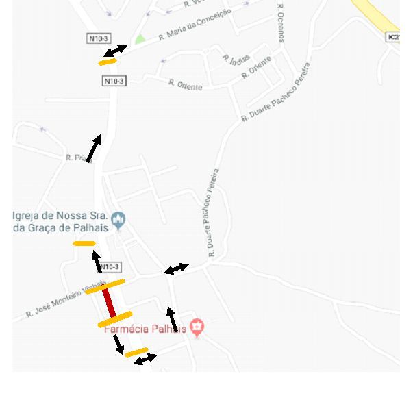 Barreiro - Obras de ligação de infraestruturas à rede pública de saneamento Condicionamento de Trânsito na Rua Almirante Reis em Palhais
