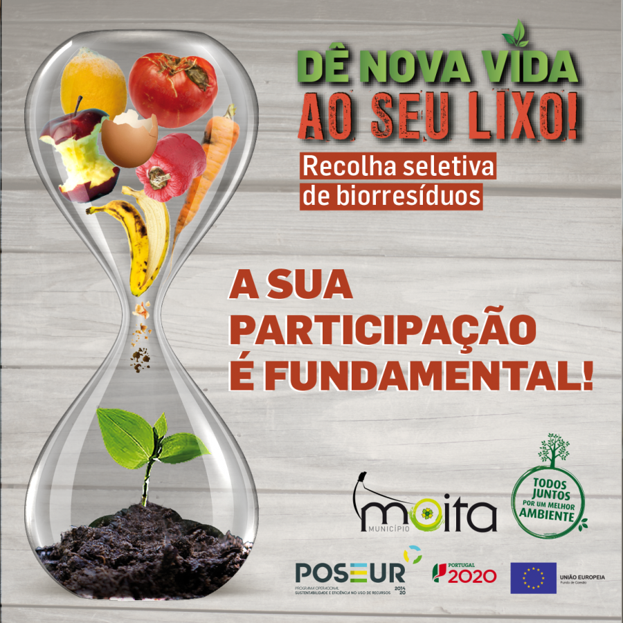 MOITA - Recolha Seletiva de Biorresíduos alargada ao Gaio-Rosário e Sarilhos Pequenos Câmara Municipal assegura entrega dos contentores individuais