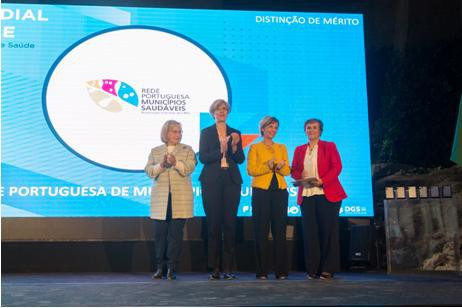 Município do Seixal recebe Distinção de Mérito em nome da Rede Portuguesa dos Municípios Saudáveis Comemorações do Dia Mundial da Saúde 2019
