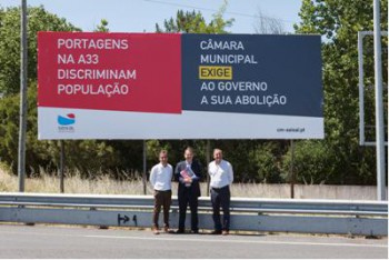 Seixal - Abolição das portagens na A33 Autarquias solicitam análise urgente do Governo