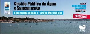 Seixal contra fusão/privatização dos sistemas multimunicipais e abastecimento de água e de saneamento.