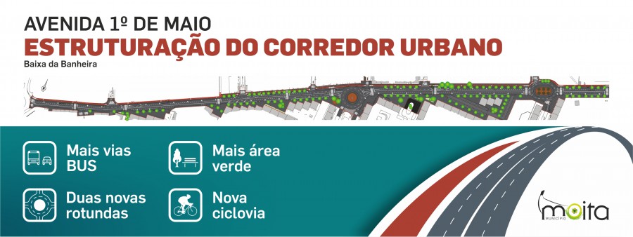 Moita - Investimento que ascende a 1,7 milhões de euros Na Baixa da Banheira vai começar a intervenção na Avenida 1º de Maio