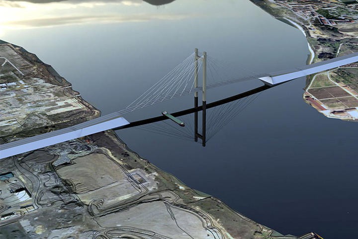 Terceira travessia do Tejo deverá ser rodoferroviária Deve ser associada à construção de uma ponte rodoviária que ligue o Seixal ao Barreiro . defende CM Seixal