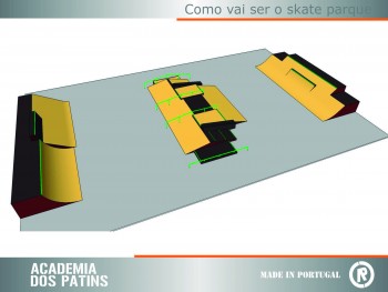 Construção do novo Skate Parque de Grândola Começou esta semana no Parque Desportivo Municipal . Custo total superior a 25 mil euros