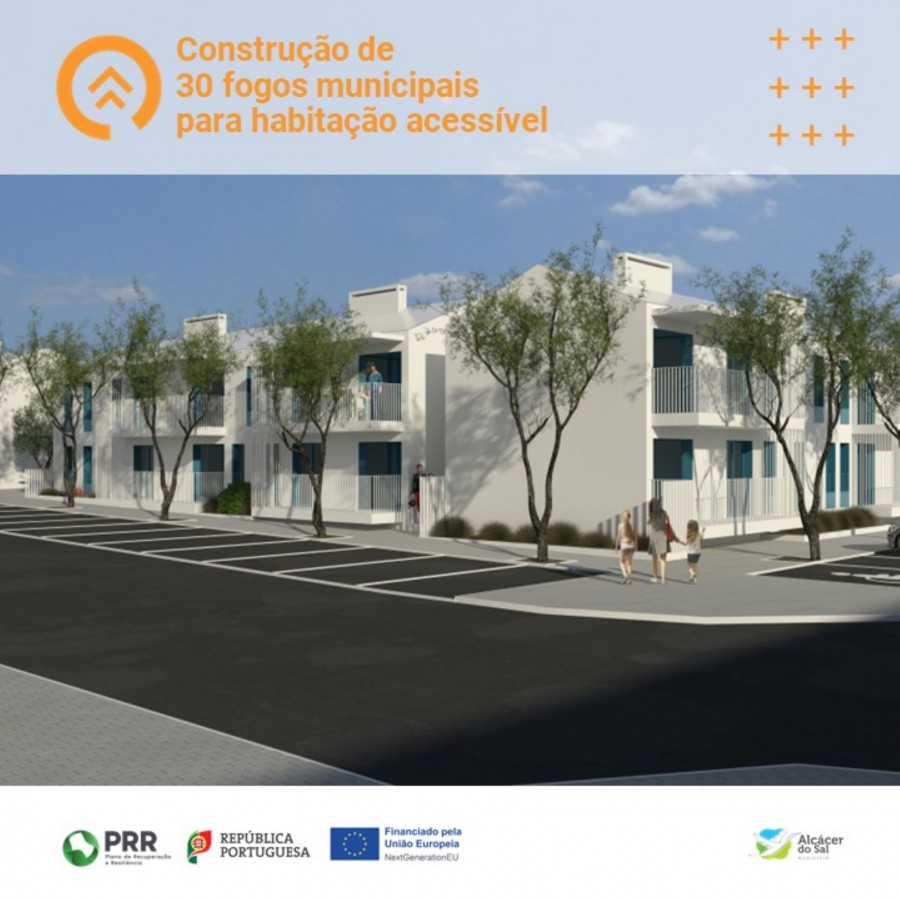 ALCÁCER DO SAL - CCONSTRUÇÃO DE 30 FOGOS MUNICIPAIS PARA HABITAÇÃO ACESSÍVEL NO BAIRRO DE SÃO JOÃO PRESTES A INICIAR-SE