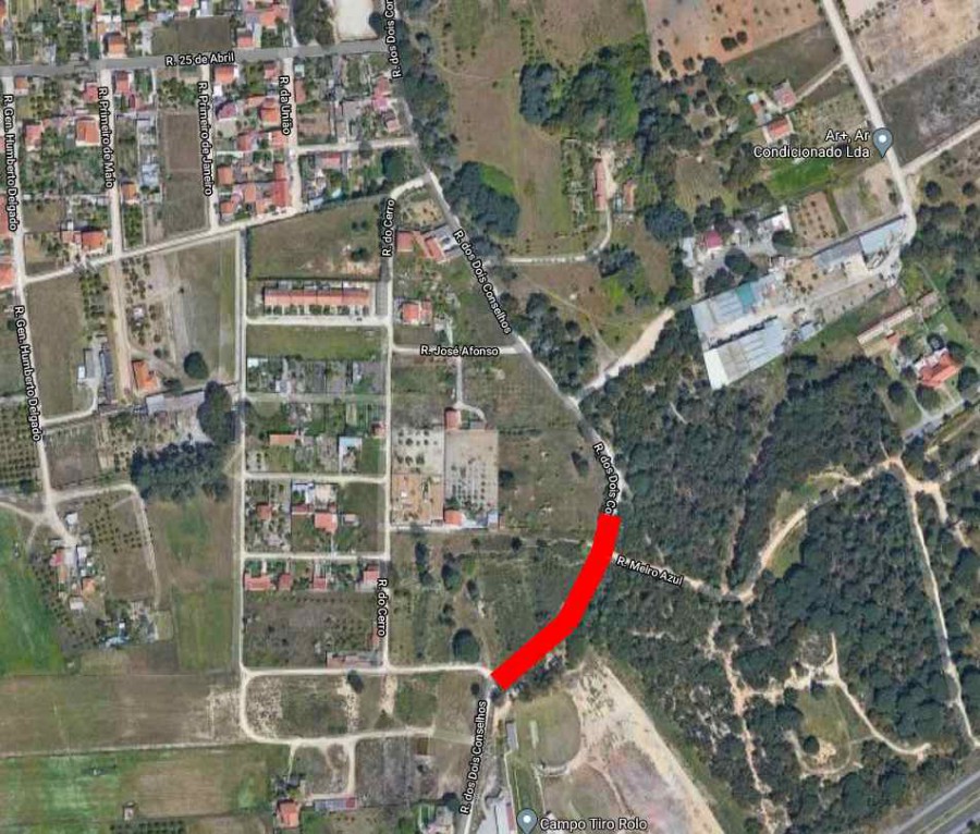 Barreiro - Interdita circulação de viaturas A partir de 23 de novembro na Rua dos Dois Concelhos . Santo António da Charneca.