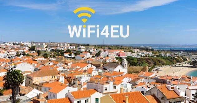 Centro da cidade de Sines com WiFi gratuito Promoção da conectividade sem fios nos espaços públicos em comunidades locais