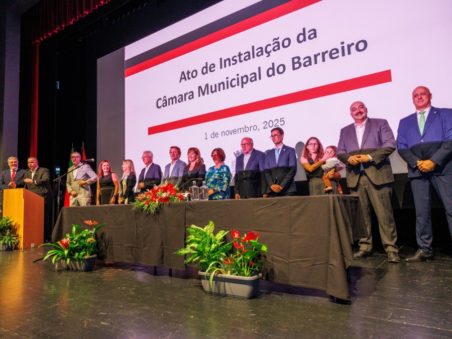 No Auditório Municipal Augusto Cabrita Cerimónia de Tomada de Posse dos Órgãos Autárquicos do Município do Barreiro
