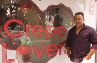 Décio Martins empresário do Barreiro «Crepe Lovers» no espaço da antiga «Boleira» . Um novo conceito na cidade