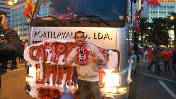 Festa do Benfica campeão Sentiu-se nas ruas do Barreiro e Moita