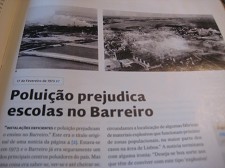 Poluição no Barreiro Um registo nas memórias da censura do jornal Expresso