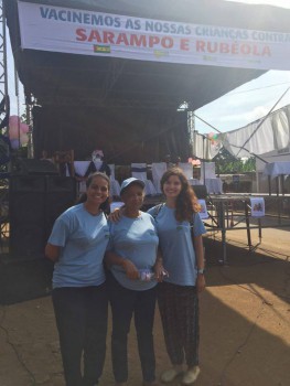 Lia Mano do Barreiro em São Tomé e Príncipe Participa na Campanha de introdução da Vacinação contra Sarampo e Rubéola