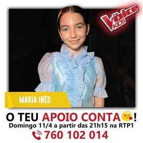 Na semi-final do The Voice Kids Hora de apoiar Maria Inês aluna da Escola de Jazz do Barreiro