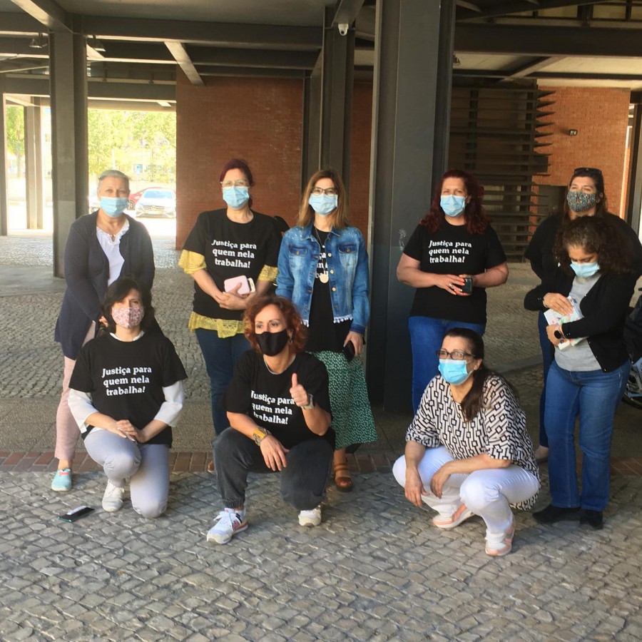Oficiais de Justiça em greve por todo o país Barreiro marcou presença