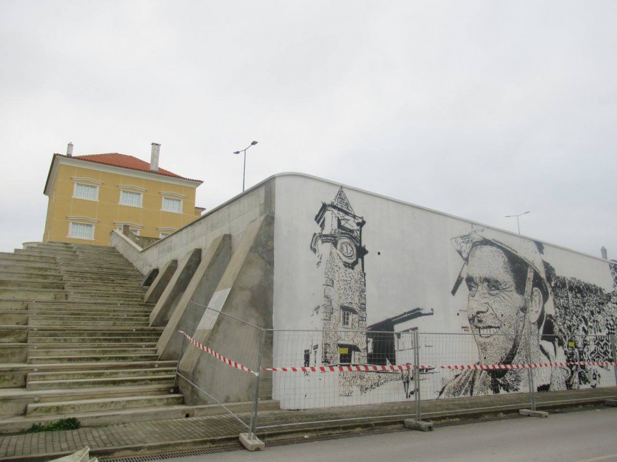 Barreiro - Inauguração da Rua da União Apresentação pública do maior mural de VHILS