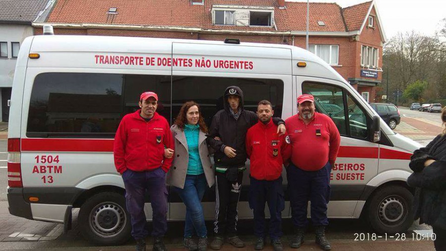 Bombeiros Voluntários do Sul e Sueste – Barreiro Realizaram o sonho de Daniel –“morrer em Portugal”