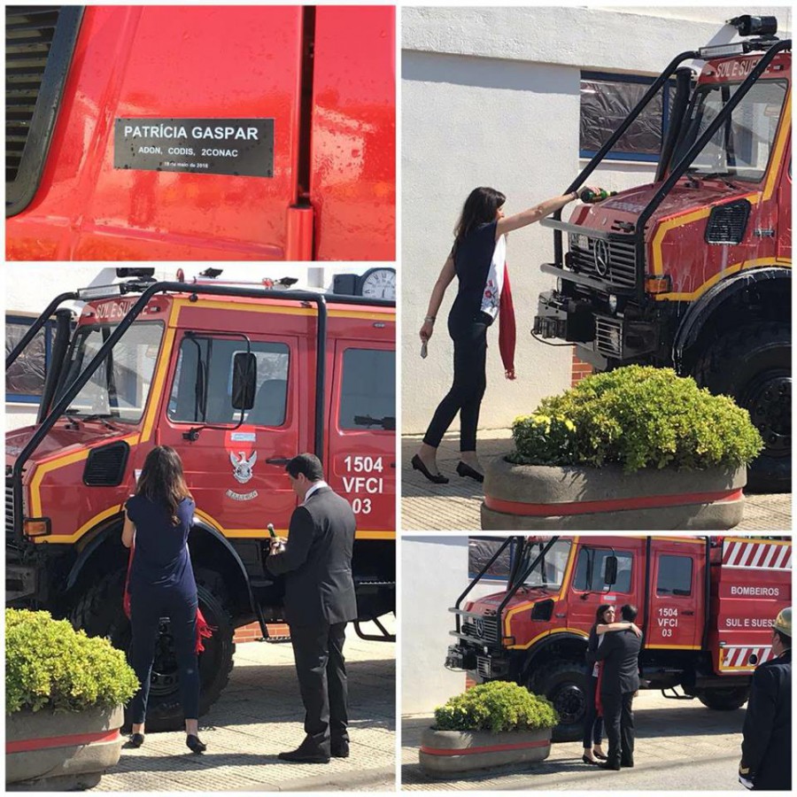 Todos os Corpos de Bombeiros do Distrito de Setúbal têm um VFCI Nos Bombeiros Voluntários do Sul e Sueste do Barreiro a VFCI tem o nome de Patricia Gaspar