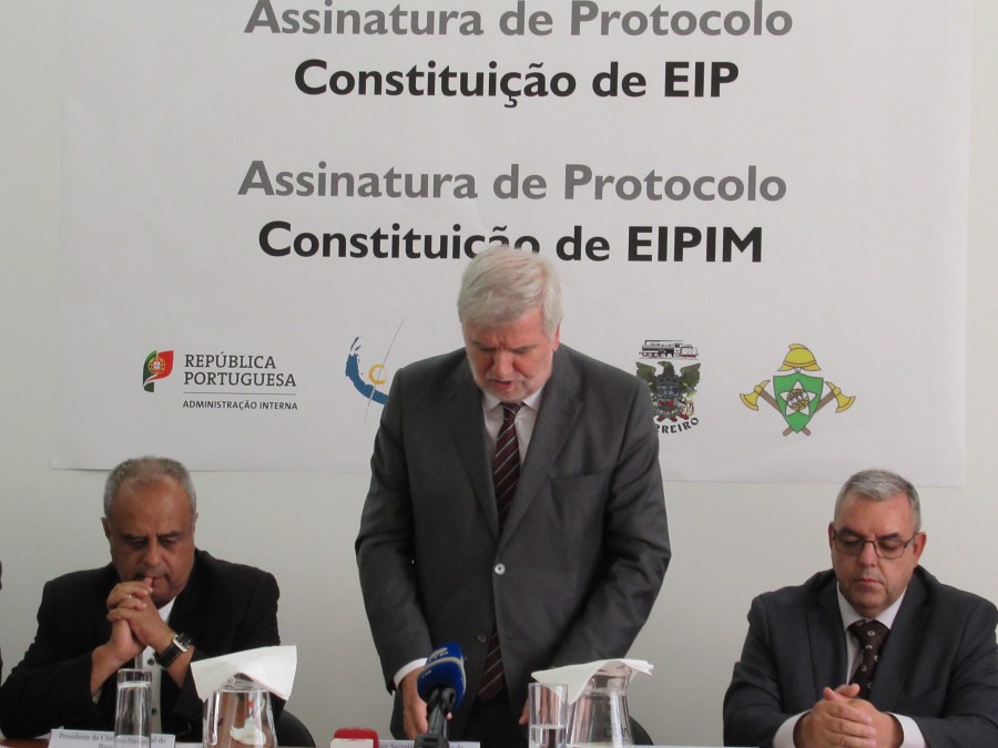 Secretário de Estado da Administração Interna, Jorge Gomes no Barreiro Assinatura do Protocolo da criação das equipas de Intervenção Permanente