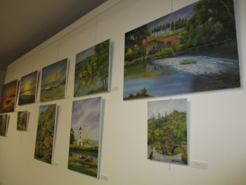 Moita – Biblioteca Municipal de Alhos Vedros Exposição de Pintura «Postais da Beira-Serra e do Tejo»