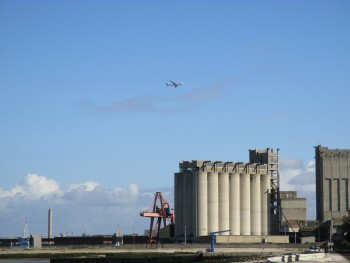 Voando sobre o Barreiro rumo ao Montijo Diversas passagens sobre a cidade