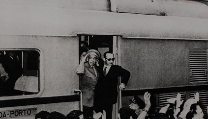 Comboio da Liberdade que transportou Humberto Delgado Com destino marcado para o Barreiro