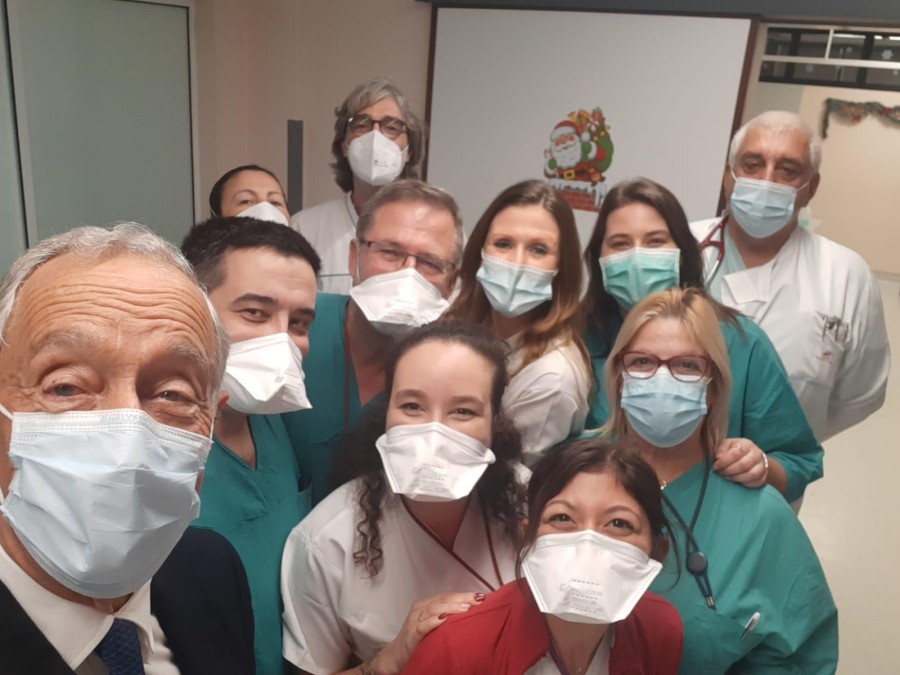 Após marcar presença na Ginja de Natal Marcelo Rebelo de Sousa visitou Serviço de Urgência do Hospital do Barreiro