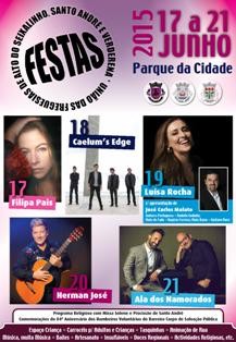 Barreiro - Festas da União de Freguesias do Alto do Seixalinho, Santo André e Verderena Filipa Pais abre a programação no palco principal na noite de hoje dia 17 de Junho