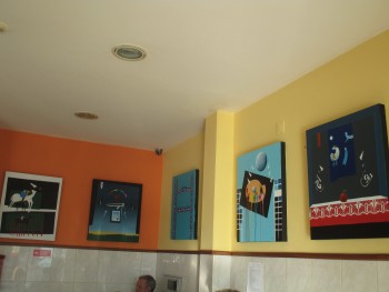 Exposição de Kira no Barreiro 5 quadros - 5 dias - 5 amigos