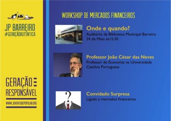 Juventude Popular do Barreiro Promove workshop sobre mercados financeiros