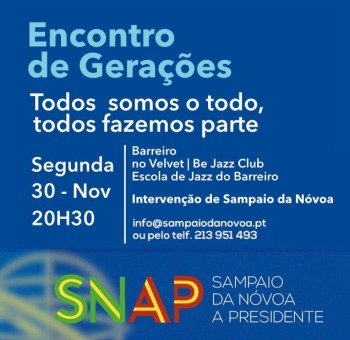 Sampaio da Nóvoa no Barreiro Encontro de Gerações no Velvet - Bee Jazz Club