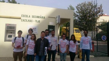 JS Distrital de Setúbal junta-se ao «Action Day» com o lema «Refugees Welcome» Sensibiliza estudantes para a necessidade de políticas de acolhimento e apoio a refugiados