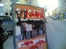 JSD Seixal Apresenta queixa-crime por destruição de propaganda política . “Podem vandalizar, mas nunca CALAR”