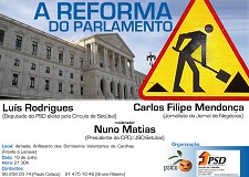 PsicoDebate em Almada Em reflexão a "Reforma do Parlamento"