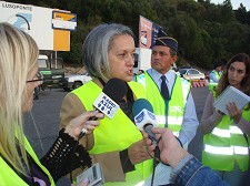 Governadora Civil de Setúbal Distribuiu estrelas e cartas durante operação de fiscalização rodoviária