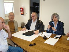 Governadora Civil de Setúbal visitou os Bombeiros da Moita Conversar com os dirigentes sobre os problemas da corporação