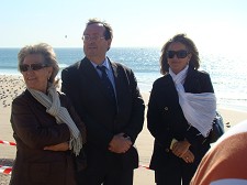 Setúbal - Almada Alimentação artificial das praias da Caparica, de 2008, em fase final