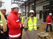 Governadora Civil de Setúbal Visitou as obras do novo quartel dos Bombeiros de Águas de Moura