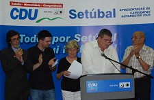 Concelhia de Setúbal da CDU Apresentação de Ralfo Formiga candidato à Presidência da Junta de Freguesia de Sta. Maria da Graça