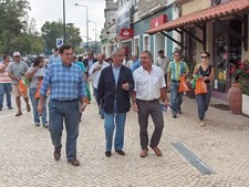 Jorge Santana - PSD Setúbal Visita Mercado do Livramento e baixa comercial de Setúbal