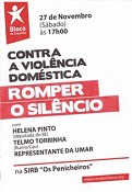 Concelhia do Barreiro do Bloco de Esquerda promove debate «VIOLÊNCIA DOMÉSTICA, FLAGELO QUE PERDURA EM PLENO SÉC: XXI»