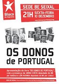 Bloco de Esquerda do Seixal Promove a apresentação do livro «Os Donos de Portugal»