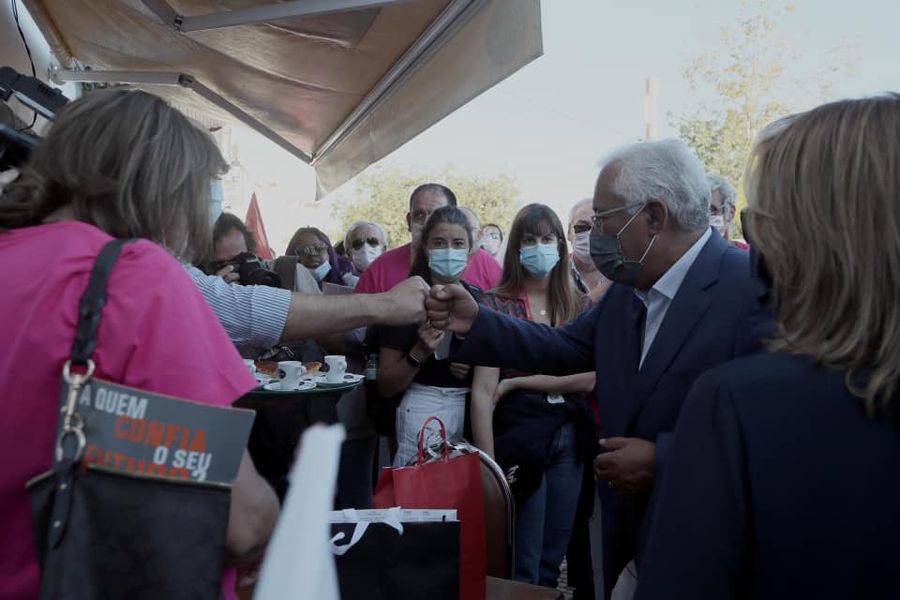 António Costa esteve esta tarde no distrito de Setúbal Alcácer do Sal, Almada e Setúbal as prioridades do líder socialista