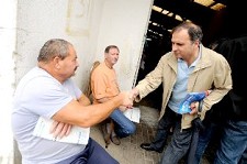 Campanha CDU de Setúbal na Moita Contacto com a população da Freguesia de Alhos Vedros