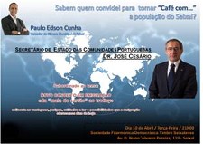 Secretário de Estado das Comunidades Portuguesas no Seixal Café com... o tema «Emigração»