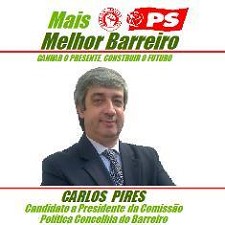 Carlos Pires, candidato à liderança do PS Barreiro PS uma efetiva e segura alternativa nas Eleições Autárquicas de 2013