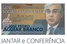 Ministro da Defesa Aguiar Branco em Almada debate os valores do PSD