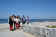 Deputados do Partido Socialista de Setúbal Visitam no concelho de Almada obras do POLIS da Costa da Caparica